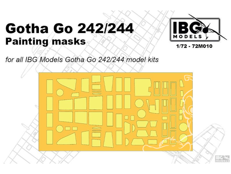 IBG maquette Avion 72M010 Masques de peinture Gotha Go-242/244 1/72