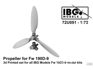 IBG maquette Avion 72U051 Hélice pour FW 190D-9 pour IBG 1/72