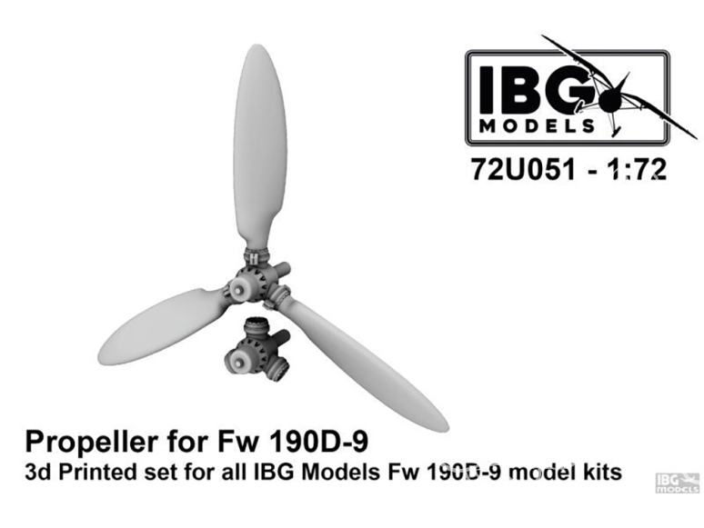 IBG maquette Avion 72U051 Hélice pour FW 190D-9 pour IBG 1/72