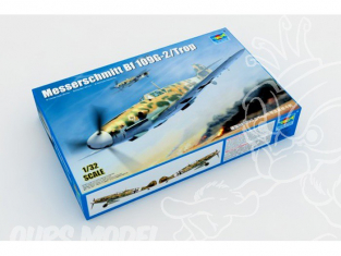 TRUMPETER maquette avion 02295 MESSERSCHMITT BF 109G-2-Trop 1/32