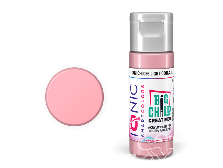 IONIC MIG peinture acrylique 0036 Corail clair - Light Coral 20ml