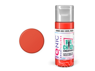 IONIC MIG peinture acrylique 0051 Rouge diable - Devil Red 20ml