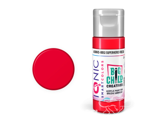IONIC MIG peinture acrylique 0053 Rouge Superhero - Superhero Red 20ml