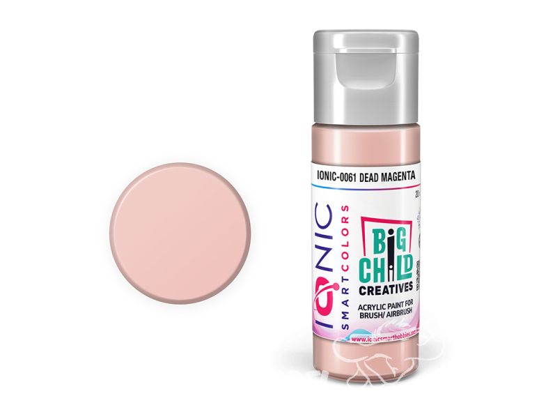 IONIC MIG peinture acrylique 0061 Magenta mort - Dead Magenta 20ml