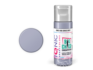 IONIC MIG peinture acrylique 0085 Gris fumée - Smoke Grey 20ml