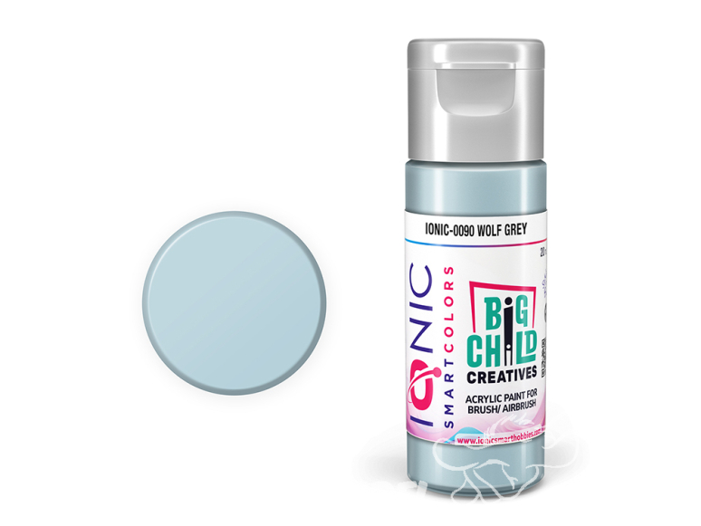 IONIC MIG peinture acrylique 0090 Gris Loup - Wolf Grey 20ml