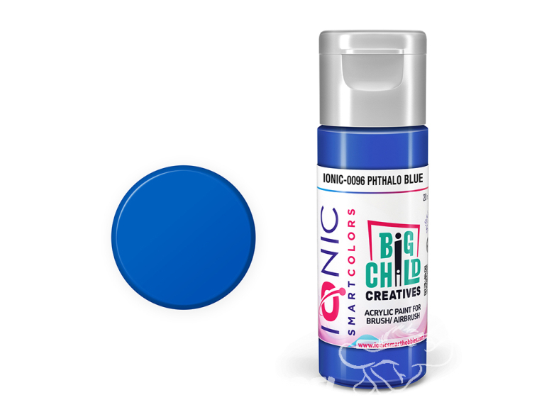 IONIC MIG peinture acrylique 0096 Bleu Phthalo - Phthalo Blue 20ml