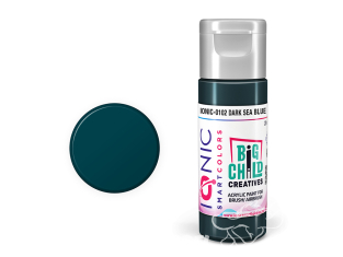 IONIC MIG peinture acrylique 0102 Bleu mer foncé - Dark Sea Blue 20ml