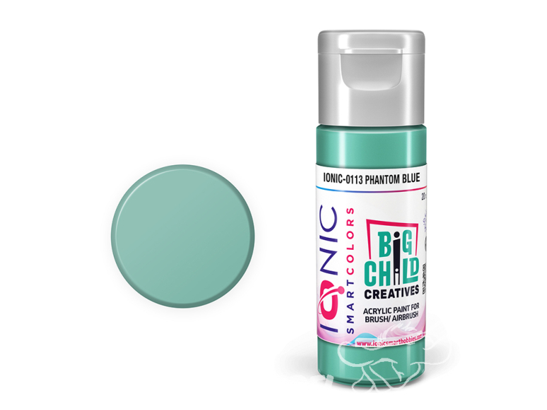 IONIC MIG peinture acrylique 0113 Bleu fantôme - Phantom blue 20ml