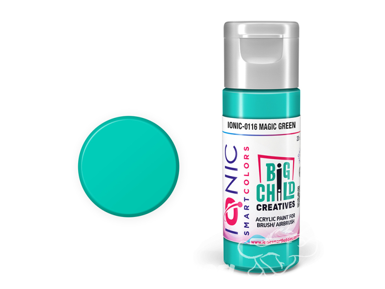 IONIC MIG peinture acrylique 0116 Vert magique - Magic Green 20ml