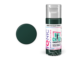 IONIC MIG peinture acrylique 0120 Noir forêt - Black Forest 20ml