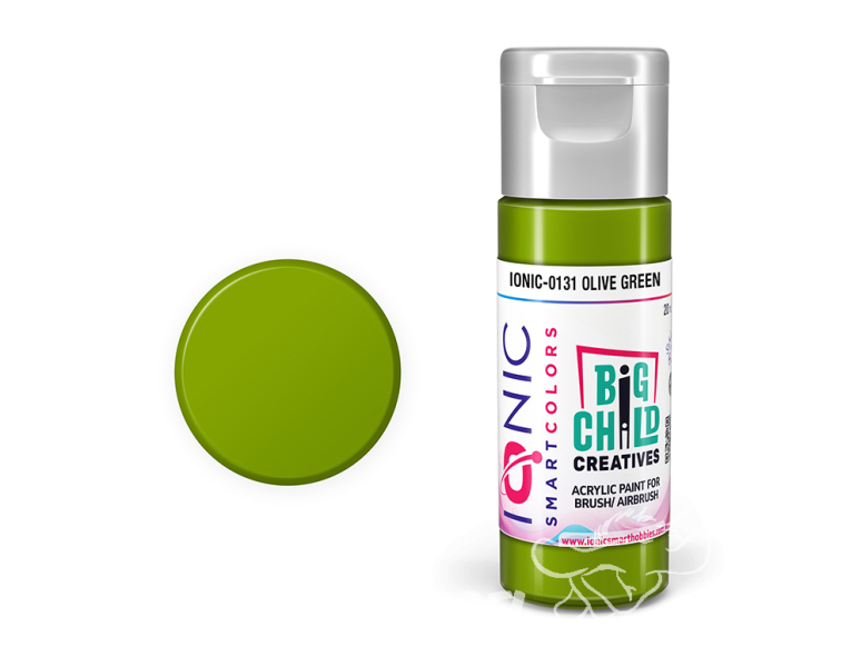 IONIC MIG peinture acrylique 0131 Vert olive - Olive Green 20ml