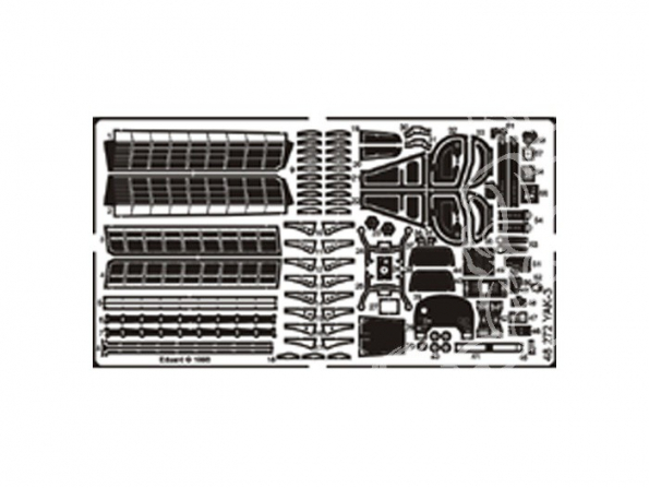 EDUARD photodecoupe avion 48272 Yak-3 1/48