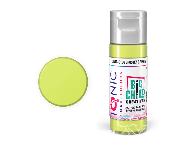 IONIC MIG peinture acrylique 0136 Vert fantomatique - Ghostly Green 20ml