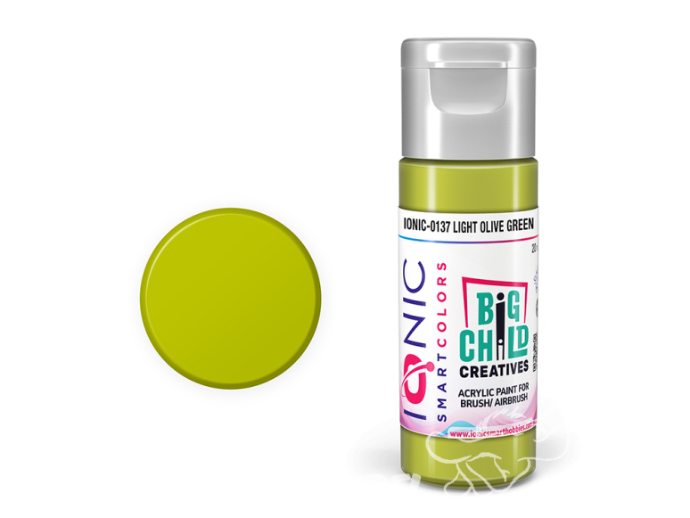 IONIC MIG peinture acrylique 0137 Vert olive clair - Light Olive Green 20ml