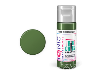 IONIC MIG peinture acrylique 0140 Vert Ogre - Ogre Green 20ml