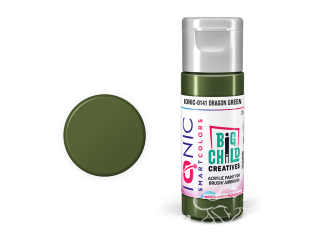 IONIC MIG peinture acrylique 0141 Vert Dragon - Dragon Green 20ml