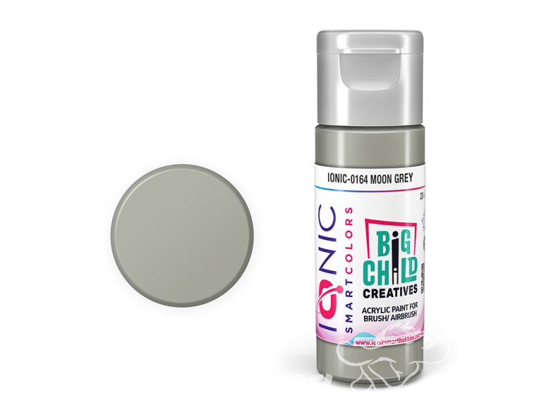 IONIC MIG peinture acrylique 0164 Gris lune - Moon Grey 20ml