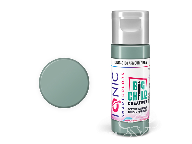 IONIC MIG peinture acrylique 0168 Gris armure - Armour Grey 20ml