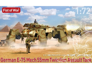 Modelcollect maquette militaire UA72354 Char d'assaut allemand e75 Mech à deux canons de 50 mm 1/72