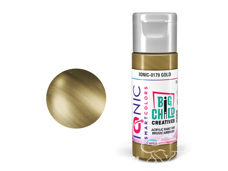 IONIC MIG peinture acrylique 0179 Or - Gold 20ml