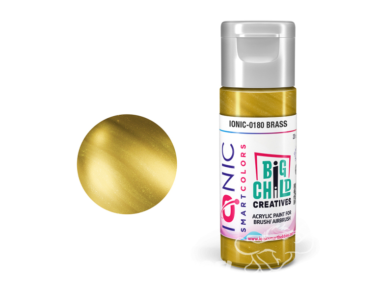IONIC MIG peinture acrylique 0180 Laiton - Brass 20ml