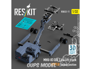 ResKit kit RSK32-0011 Chariot élévateur MHU-83D/E position chargement SUPÉRIEUR kit imprimé en 3D 1/32