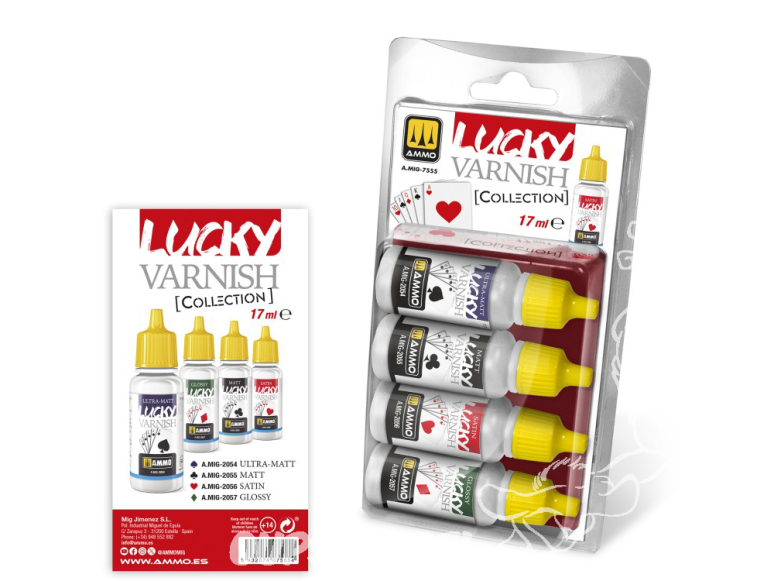 Ammo Mig Collection 7555 Collection vernis Lucky Varnish 17ml