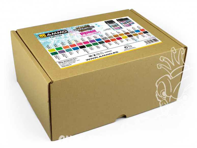 Ammo Mig Collection 7559 Collection Pigments Vol.2 Ammo Wargaming Universe