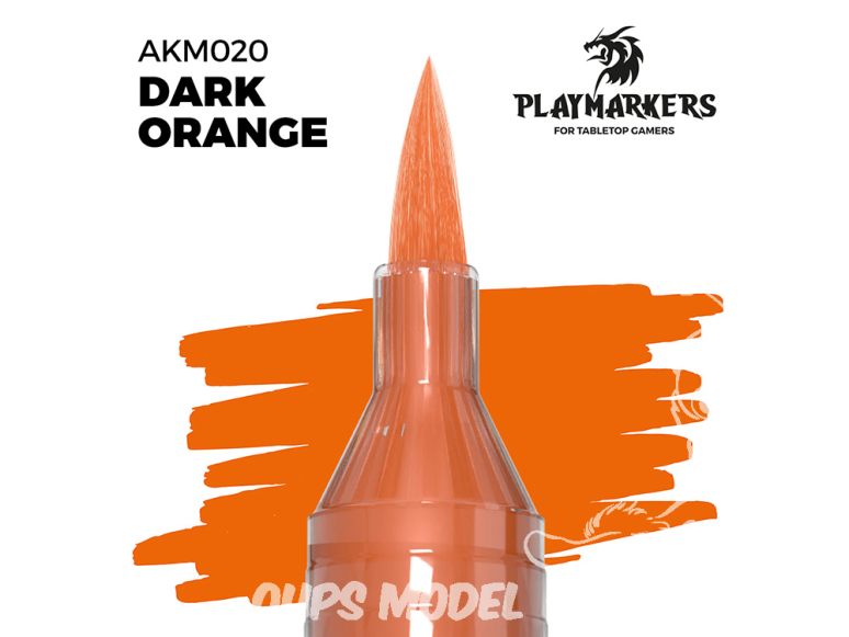 Ak Interactive AKM020 PLAYMARKER ORANGE FONCÉ