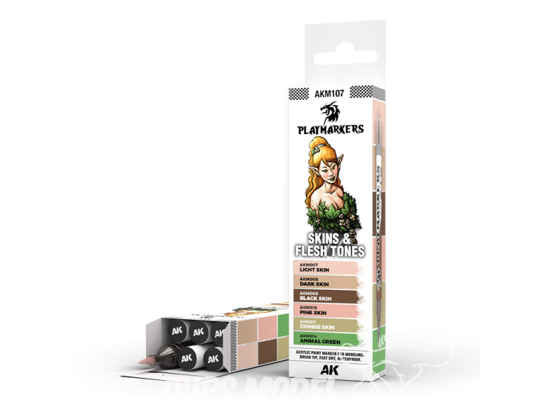 Ak Interactive AKM107 PLAYMARKER SET PEAUX ET TONS DE CHAIR