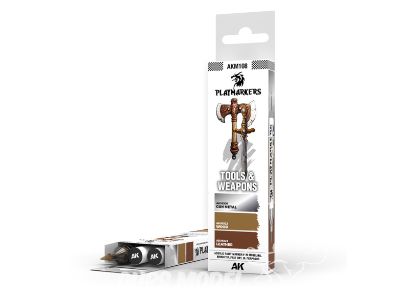 Ak Interactive AKM108 PLAYMARKER SET OUTILS et ARMES