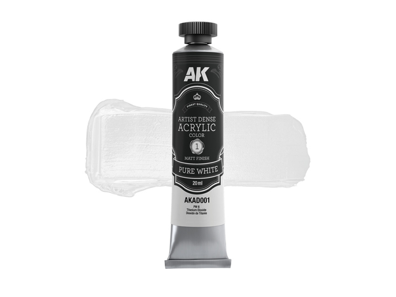 Ak Interactive AKD001 ARTISTIC DENSE ACRYLIC COLOR BLANC PUR