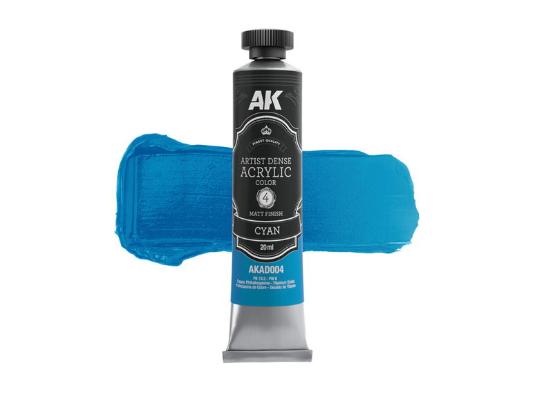 Ak Interactive AKD004 ARTISTIC DENSE ACRYLIC COLOR CYAN