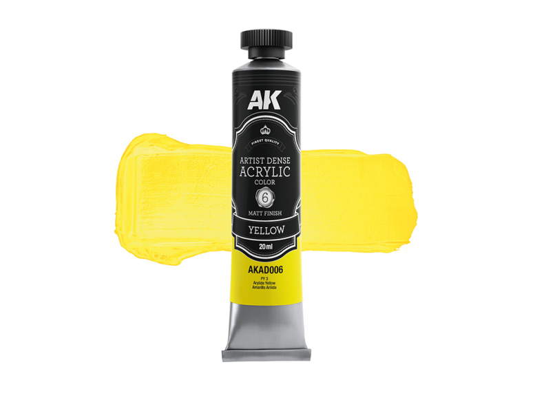 Ak Interactive AKD006 ARTISTIC DENSE ACRYLIC COLOR JAUNE