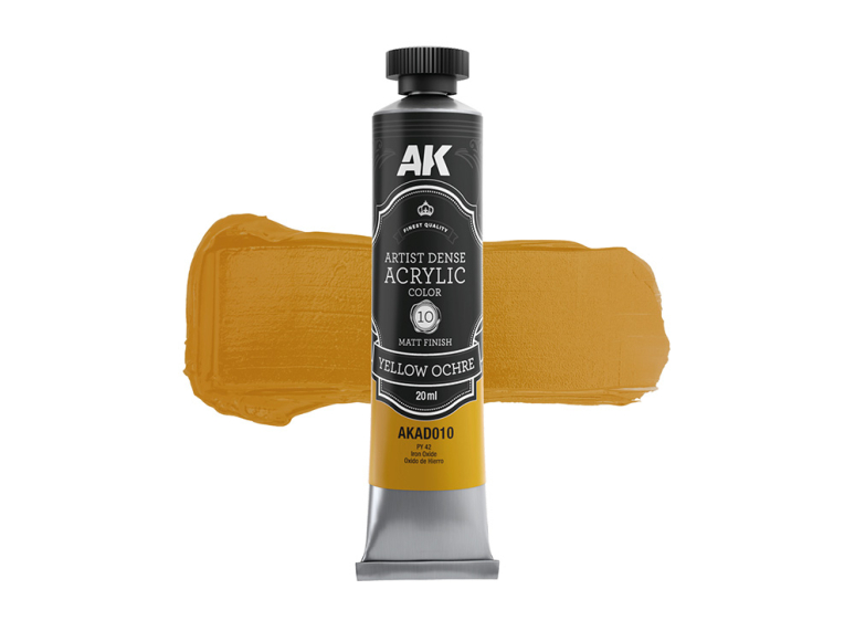 Ak Interactive AKD010 ARTISTIC DENSE ACRYLIC COLOR OCRE JAUNE