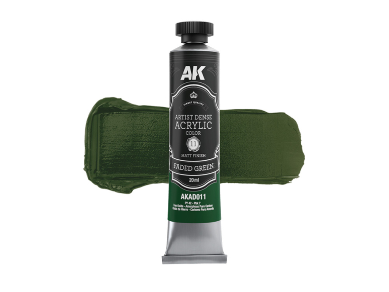 Ak Interactive AKD011 ARTISTIC DENSE ACRYLIC COLOR VERT DÉLAVÉ