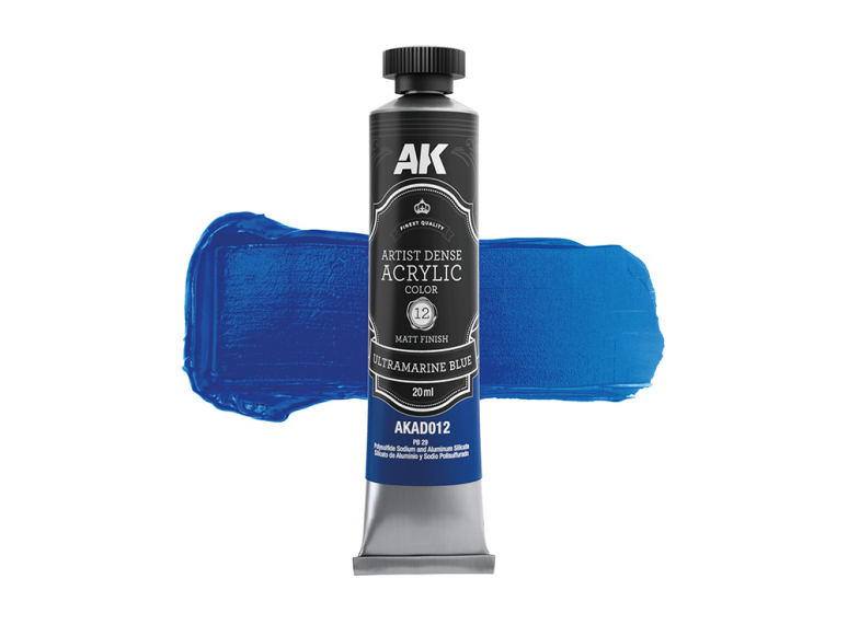 Ak Interactive AKD012 ARTISTIC DENSE ACRYLIC COLOR BLEU OUTREMER