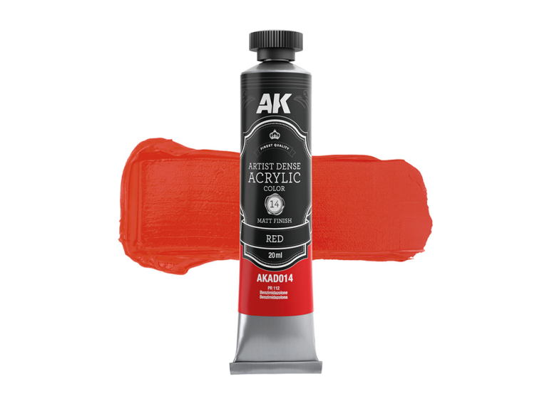 Ak Interactive AKD014 ARTISTIC DENSE ACRYLIC COLOR ROUGE