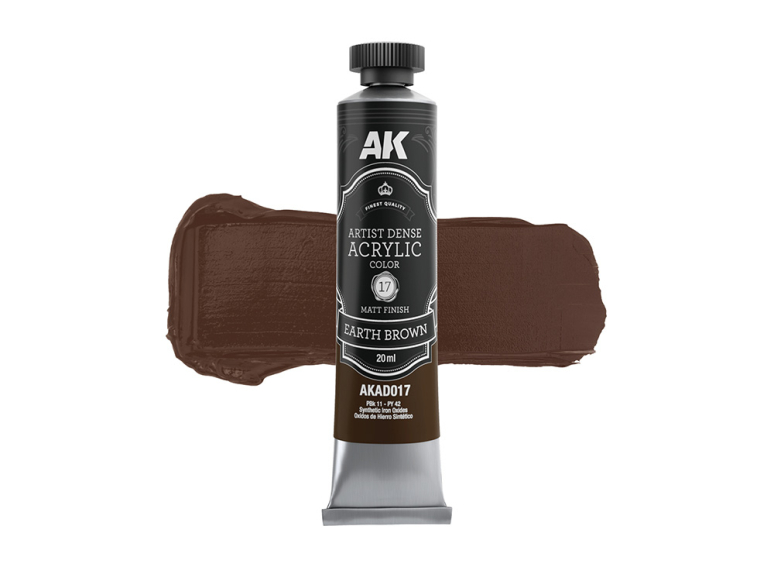 Ak Interactive AKD017 ARTISTIC DENSE ACRYLIC COLOR TERRE BRUNE