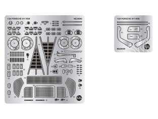 NuNu kit d'amelioration pour voiture NE24040 Porsche 911 RSR 2018 Le Mans GTE Vainqueur 1/24