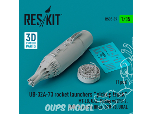 ResKit kit armement Avion RS35-0039 LANCE-ROQUETTES UB-32A-73 pickup truck IMPRIMÉES EN 3D 1/35