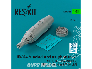 ResKit kit armement Avion RS35-0041 LANCE-ROQUETTES UB-32A-41 pickup truck IMPRIMÉES EN 3D 1/35