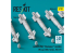 ResKit kit armement Avion RS32-0422 AASM-250 « MARTEAU » 6 pièces imprimées en 3D 1/32