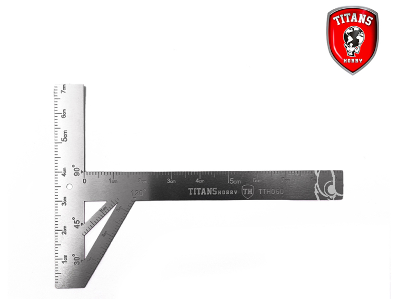 Titans Hobby outillage TTH060 Règle en T avec guide pour gravure