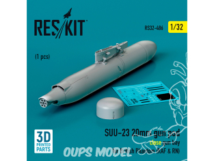 ResKit amelioration RSU32-0086 Réservoir de carburant central de 230 gallons OV-10A, B, C USAF et autres AF 1 pièce 3D 1/48