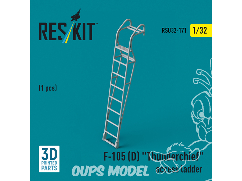 ResKit amelioration RSU32-0171 Échelle d'accès F-105D « Thunderchief » (1 pièce) (Impression 3D) 1/48