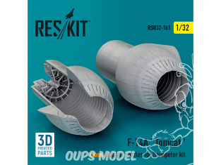 ResKit amelioration RSU32-0161 Buses d'échappement fermées du F-14A « Tomcat » Kit Trumpeter imprimé en 3D 1/32