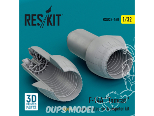 ResKit amelioration RSU32-0160 Buses d'échappement ouvertes du F-14A « Tomcat » Kit Trumpeter imprimé en 3D 1/32