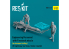 ResKit Figurine RSF32-0048 Ingénieurs avec missile Firestreak chariot transport EE Lightning, Sea Vixen, Gloster Javelin 1/32